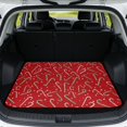 thumbnail image 1 of HUISEFOR Christmas Candy Cane Car Trunk Mat 29" x 39" Non-Slip Cargo Mat Rear Trunk Liner Removable Automotive Accessories Universal Fit for Most Vehicle, 1 of 7