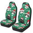 thumbnail image 1 of HUISEFOR Christmas Santa Cat Car Front Seat Covers Breathable Car Seat Covers Protector, Comfortable, Elastic, Soft, Anti Slip, Easy to Installation, Universal Fit for Most Cars SUV, 1 of 6