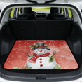 thumbnail image 1 of HUISEFOR Christmas Snowman Car Trunk Cargo Mat 29" x 39", Anti-Scratch Rear Trunk Liner Full Protection Car Accessories Universal Fit for Most Vehicle, 1 of 7