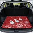 thumbnail image 1 of HUISEFOR Christmas Snowman Car Trunk Mat 29" x 39", Non Slip Cargo Liner Full Protection Auto Accessories Universal Fit for Most Suv and Cars, 1 of 7