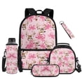 thumbnail image 1 of HUISEFOR Deer Camo Bow Kids Bag Set,5 Piece 17 Inch Durable Backpack with Lunch Box,Pencil Case,Bottle Sleeve Multifunctional Bag for Boys Girls 6-12 Years Old Students, 1 of 6