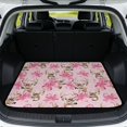 thumbnail image 1 of HUISEFOR Deer Pink Bow Car Trunk Mat for Women 29" x 39" Scratchproof Cargo Mat Rear Trunk Liner Non-Slip Cars Accessories Full Protection Fits for Most Cars, 1 of 7