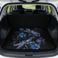 thumbnail image 1 of HUISEFOR Dragonfly Floral Car Trunk Mat for Women 29" x 39" Universal Cargo Mat Rear Trunk Liner Non-Slip Cars Accessories Full Protection Universal Fit for Most Cars, 1 of 7