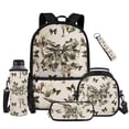 thumbnail image 1 of HUISEFOR Duck Camo Bow Kids Backpack Set,5 Pcs 17 Inch Multifunctional Backpack with Lunch Bag,Pencil Case,Water Bottle Holder for Elementary & Middle 4th-6th Grade, 1 of 6