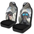 thumbnail image 1 of HUISEFOR Funny Dachshund Car Front Seat Covers Breathable Soft Car Seat Covers Front Seats Only Easy to Installation Universal Size Fit for Most Cars SUV, 1 of 7