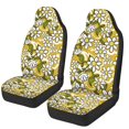 thumbnail image 1 of HUISEFOR Hippie Flower Car Seat Cover Breathable Soft Car Seat Covers Front Seats Only 2 Pack Comfortable Easy to Installation Universal Size Fit for Most Cars SUV, 1 of 7