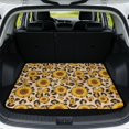 thumbnail image 1 of HUISEFOR Leopard Sunflower Bow Car Trunk Mat 29" x 39", Universal Scratchproof Rear Trunk Liner Non Slip Auto Accessories Universal Fit for Most Cars SUV, 1 of 7