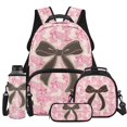 thumbnail image 1 of HUISEFOR Pink Camo Bow Kids Backpack for Girls 10-12 School Backpacks Sets with Lunch Bag Pencil Case Water Bottle Holder 4 Piece Travel 17 Inch Bookpack Lightweight, 1 of 7