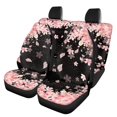 thumbnail image 1 of HUISEFOR Pink Cherry Blossoms Car Seat Cover Set Breathable 4 Piece Car Seat Cover Full Set Elastic Anti Slip Cars Interior Accessories Fashion Universal Fit for Most Cars SUVs, 1 of 6