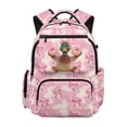 thumbnail image 1 of HUISEFOR Pink Duck Camo School Backpack for Teen Girls Large Capacity Bookbags 17 Inch School Bag with Adjustable Shoulder Strap Waterproof Travel Bags Lightweight Daypack 10-12 Years, 1 of 6