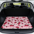 thumbnail image 1 of HUISEFOR Pink Strawberry Car Trunk Mat for Women, 29" x 39" All Weather Trunk Protection Cargo Liner Non-Slip Easy To Clean Universal Fit for Most Cars, 1 of 7