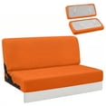 thumbnail image 1 of HUISEFOR RV Couch Covers for Jackknife Sofa Bed 2 Pcs Stretchable, Orange RV Jackknife Sofa Covers, Elastic Furniture Protector, Anti-Slip & Washable, for Rvs And Home Living Rooms, 1 of 7