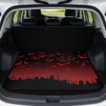 thumbnail image 1 of HUISEFOR Red Gothic Bat Car Trunk Mat for Women 29" x 39" Universal Scratchproof Vehicle Interior Accessories Easy To Clean Universal Fit for Most Cars SUV, 1 of 7
