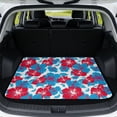 thumbnail image 1 of HUISEFOR Red Hibiscus Flower Car Trunk Mat 29" x 39" Non-Slip Anti-Scratch Cargo Mat Rear Trunk Liner, Easy Installation, Full Protection, Easy To Clean, Universal Fit for Most Cars, 1 of 7