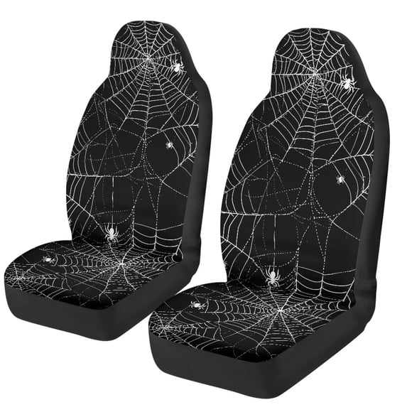 HUISEFOR Spider Web Car Seat Cover Breathable Comfortable Car Seat Covers Protector Elastic Polyester Easy to Installation Universal Fit for Most Cars SUV