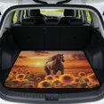 thumbnail image 1 of HUISEFOR Sunflower Horse Car Trunk Mat 29" x 39" Non-Slip Anti-Scratch Cargo Mat Rear Trunk Liner Full Protection Easy To Clean Universal Fit for Most Cars SUV, 1 of 7