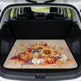 thumbnail image 1 of HUISEFOR Sunflower Pumpkin Car Trunk Mat for Women 29" x 39" Anti Slip Cargo Mat Rear Trunk Liner Anti-Scratch Cars Accessories Easy To Clean Suitable for Most Car Models, 1 of 7