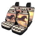 thumbnail image 1 of HUISEFOR Tribal Horse Car Seat Covers Full Set 4 Pack Breathable Front Rear Seat Protectors Fashion Interior Auto Accessories Comfortable Universal Fit for SUV Sedan, 1 of 6