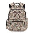 thumbnail image 1 of Bulopur Camo Bow Kids Backpack for Girls, Vintage Neutral Camo Print School Bag Lightweight/Breathable/Durable/Waterproof Multi-Pocket Book Bag for Kids 6-12, 1 of 7