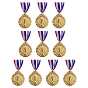 HUISZJ 10 Pieces Award Medals, Zinc Alloy Winner Medals, Gold Winner Medals for Sports Games