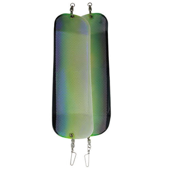HUISZJ 11.02inch Trolling Fishing Diving Flash Board, Salmon Fishing Flasher Bait Flasher, Fishing Trolling Flasher Trolling Salmon Fishing Accessory (Black)