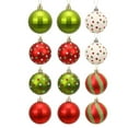 thumbnail image 1 of HUISZJ 12pcs Christmas Ball Christmas Decorations,Shatterproof Xmas Tree Decorations Balls, Matte Multicolor Premium Plastic Ball for Party Home Decor, 1 of 10