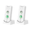 HUISZJ 2 Way Voice Intercom, Wireless Intercom System, Long Range Indoor Outdoor Interphone System for Home Hospital Office ElderlyWhite