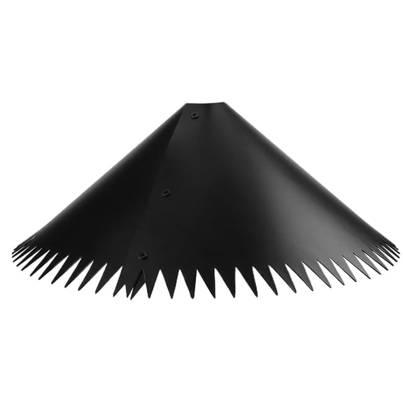 HUISZJ 2Pcs Squirrel Baffle for Bird Feeders, 14in Squirrel Baffle, Plastic Wrap Around Squirrel Baffle for Outdoor Patio Lawn (Black)