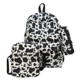 thumbnail image 1 of HUISZJ 3-In-1 School Bag Set, Cow Pattern Bookbag with Lunch Box, School Backpack Set for School Women College (Style 1), 1 of 7