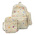thumbnail image 1 of HUISZJ 3-In-1 School Bag Set, Cow Pattern Bookbag with Lunch Box, School Backpack Set for School Women College (Style 5), 1 of 10