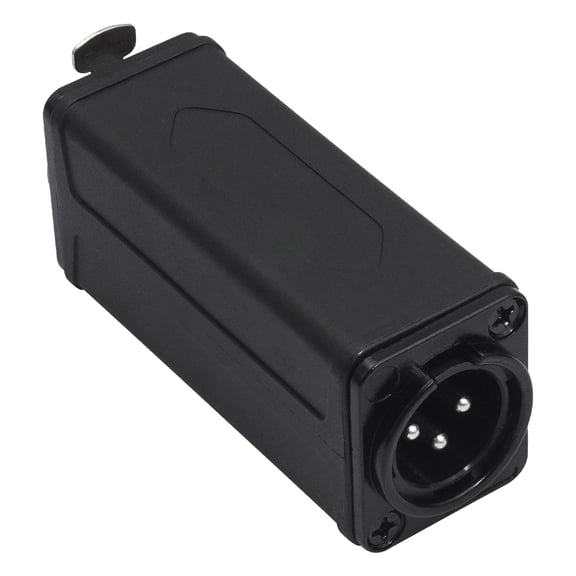HUISZJ 3Pin Male to Female Connector, 2.95x1.26x1.06inch Audio Plug, Changer Stable Signal Anti-Interference Mixer for Microphone Power Amplifier