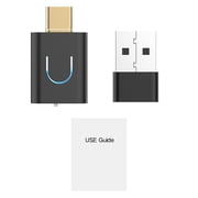 HUISZJ Audio Transmitter, Wireless Stereo Music Adapter, BT 5.4 Transmitter with Auracast Audio Dongle Adapter