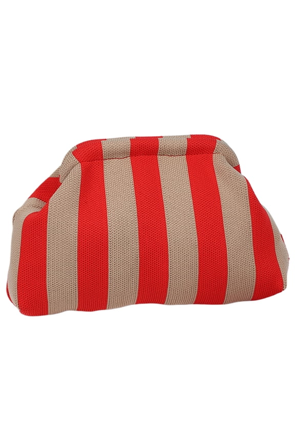 Beach Clutch Purse, Knit Clutch Bag, Stripe Evening Clutch Purse for Party Wedding (Style 3)