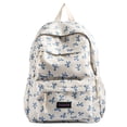 thumbnail image 1 of HUISZJ Bow Print School Backpack, Creative Preppy College Backpack, Middle School Bag for Travel Commute Work (Blue), 1 of 10