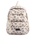 thumbnail image 1 of HUISZJ Bow Print School Backpack, Creative Preppy College Backpack, Middle School Bag for Travel Commute Work (Brown), 1 of 10