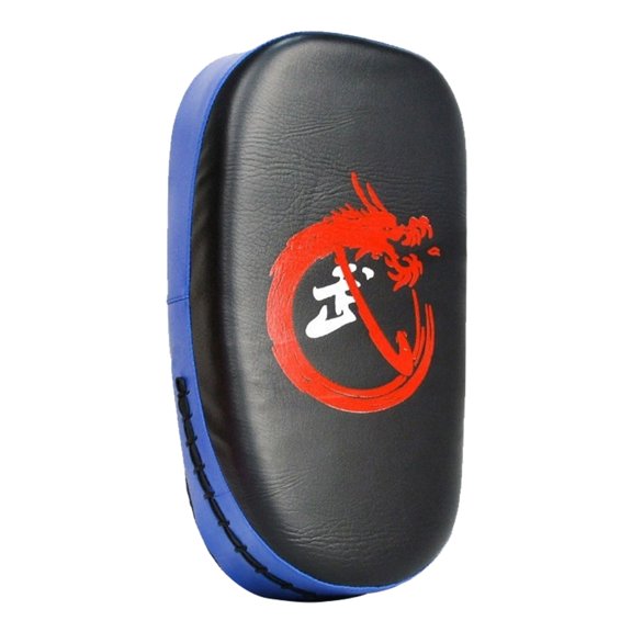 HUISZJ Boxing Target, PU Leather Boxing Target, Curved Hand Foot Kicking Pad Bag (Blue)