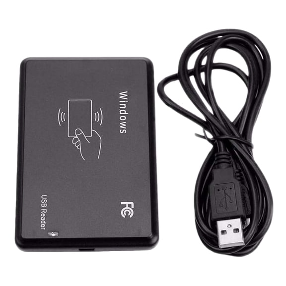 HUISZJ Card Reader, Contactless IC Card Reader Writer with USB Interface, Control Encrypted Programmer with LED Indicator