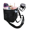 thumbnail image 1 of HUISZJ Carrier Bag, Drink Bag with Handle, Durable No-Spill Caddy Drink Holder for Commute Travel Picnic (Black), 1 of 9