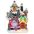thumbnail image 1 of HUISZJ Christmas Gingerbread House With Light Up For Tabletop Decoration Novelty Toy (ice cream), 1 of 9