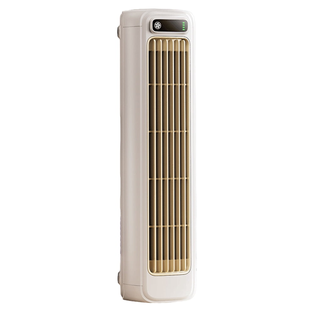 HUISZJ Cooling Fan, Portable Desktop Tower Fan, 3 Speeds Rechargeable Cooling Fan for Kitchen Bedroom Travel (White)