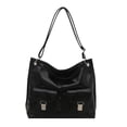 thumbnail image 1 of HUISZJ Crossbody Shoulder Bag, Fashion Pocket Storage Commute Bag, Adjustable Strap Shoulder Handbag for Travel Commute Work (Black), 1 of 8