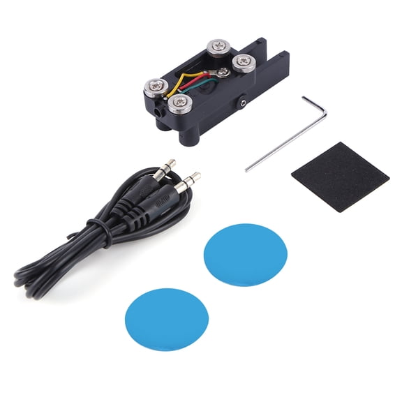 HUISZJ Double Paddle Telegraph Key, Anti-Slip Automatic Morse Magnetic Base with 3.5mm Cable, Morse Code Telegraph Key for Toll Exchange Equipment