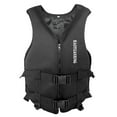 thumbnail image 1 of HUISZJ Fishing Surfing Drifting Safety Vest, Life Black Jacket Neoprene, Boating Drifting Buoyancy Safety Life Vest for Women Men (L), 1 of 9