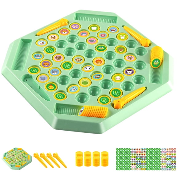 HUISZJ Flip-Match Board Game, Fruit Animal Matching Chess Board, Interactive Family Memory Flipping Chess Game for Party Home Birthday Supplies