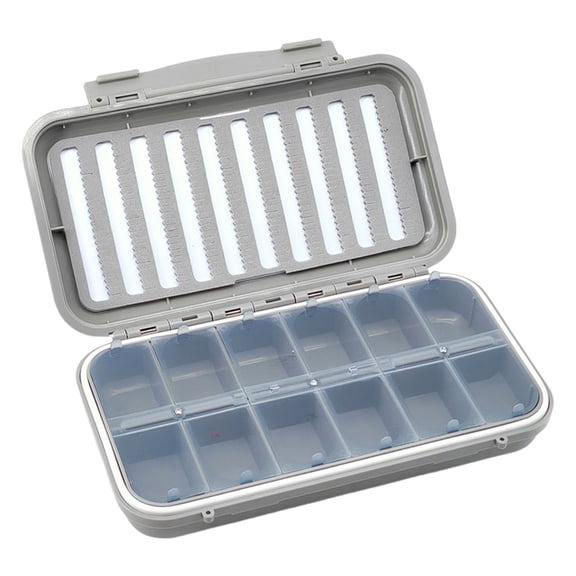 HUISZJ Fly Fishing Box, Waterproof Fly Lure Case Container, Fly Fishing Baits Storage Case Lure Organizer