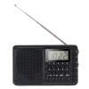 HUISZJ Full Band Radio, Portable FM/AM/SW Radio with LED Screen Display, MP3 Music Player for Home Outdoor Elderly(Black)