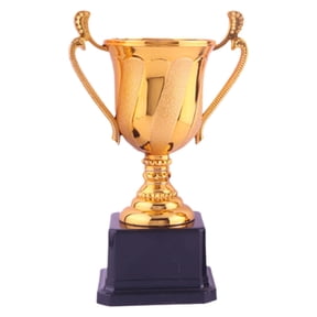 HUISZJ Gold Trophy Cup, 6.89inch Basketball Football Trophy with Handle & Base, Winners Award Trophy for Party Ceremony