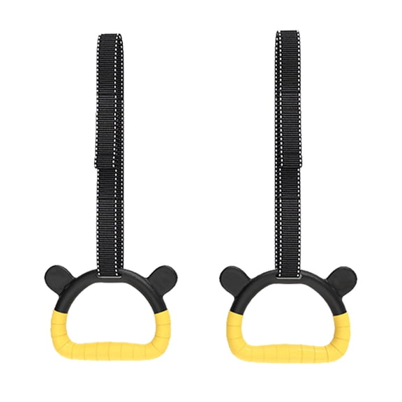 HUISZJ Gymnastics Rings, Pull Up Handle Rings with Adjustable Strap, Gym Rings Multi-Function Strength Training Equipment for Physical Training (1m)