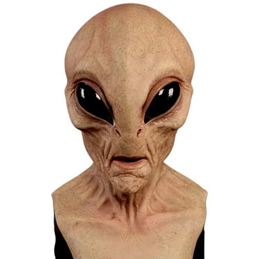 HUISZJ Halloween Realistic Alien Mask eepy Masquerade Party Costume Accessories for Halloween Cosplay Party (B)