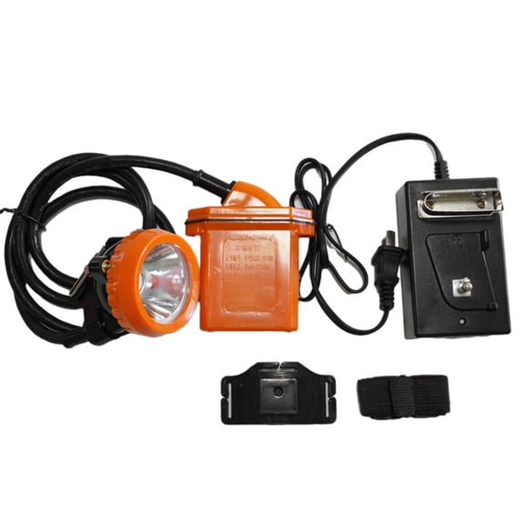 HUISZJ Headlamp Mining Light, Waterproof Mining Headlamp, Rechargeable Head Searchlight for Running Camping Hiking